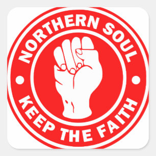 northern soul Logo Red Square Sticker