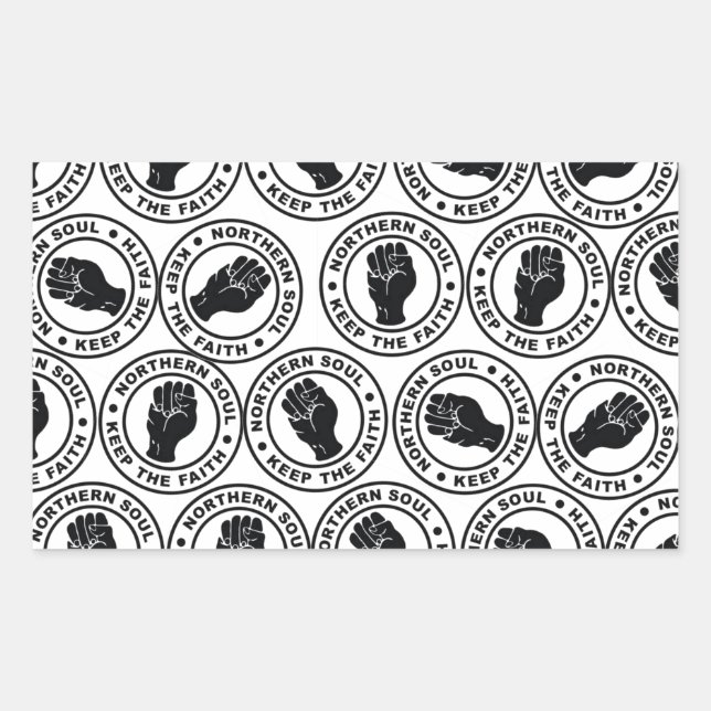 Northern Soul Mini Rectangular Sticker (Front)
