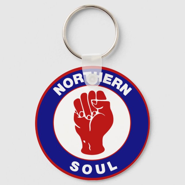 Northern Soul Mod target design Key Ring (Front)