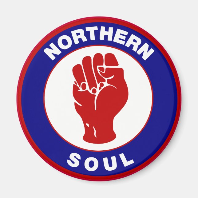 Northern Soul Mod target design Magnet (Front)