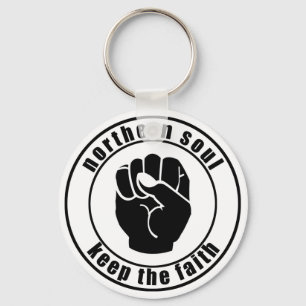 Northern Soul Patch Keep The Faith Keychain