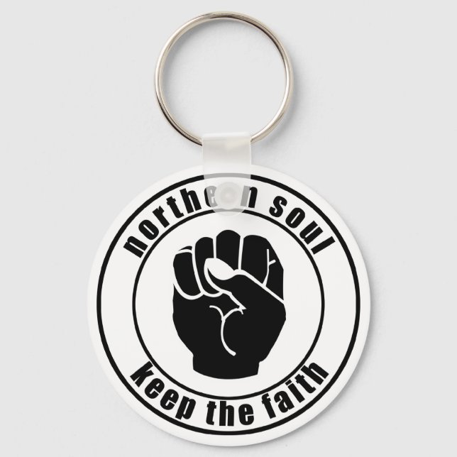 Northern Soul Patch Keep The Faith Keychain (Front)
