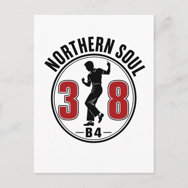 Northern Soul Postcard (Front)