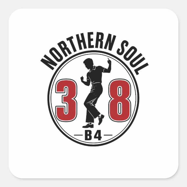 Northern Soul Square Sticker (Front)