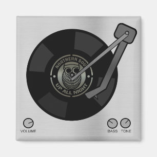 Northern Soul vinyl on turntable Magnet