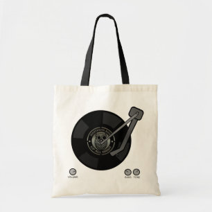 Northern Soul vinyl on turntable Tote Bag