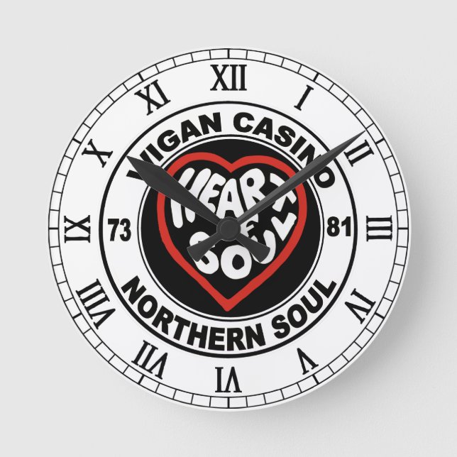 Northern soul Wigan Casino Round Clock (Front)