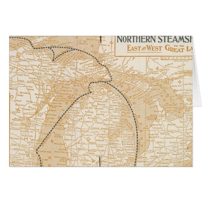 Northern Steamship Company map (Front Horizontal)