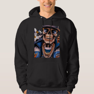 Northern Street King - Urban Skeleton Hip-Hop Grap Hoodie