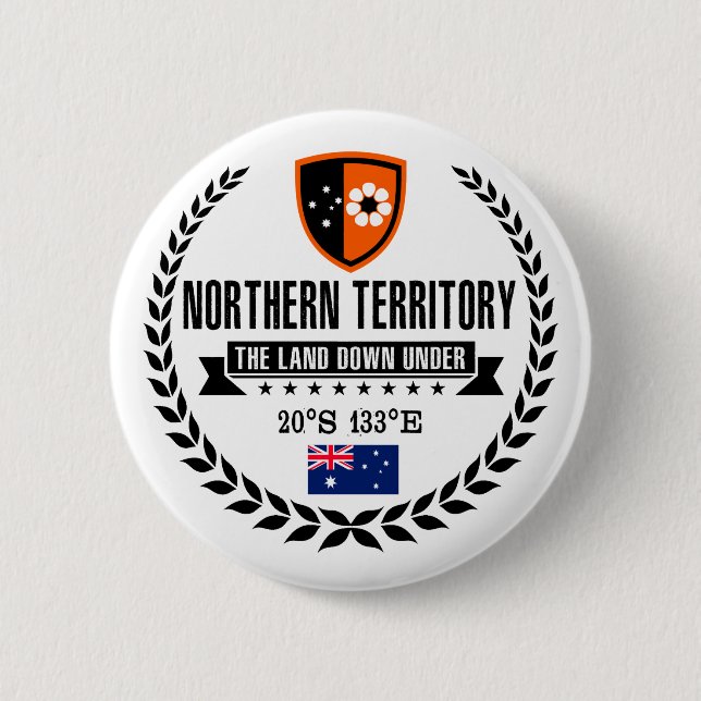 Northern Territory 6 Cm Round Badge (Front)