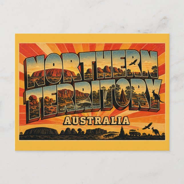 Northern Territory Australia Outback Adventure Postcard (Front)