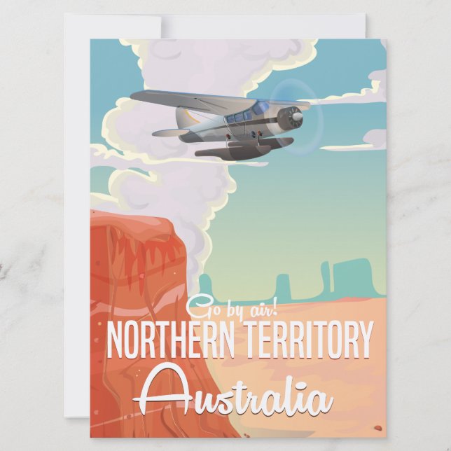 northern territory Australia travel cartoon Invitation (Front)