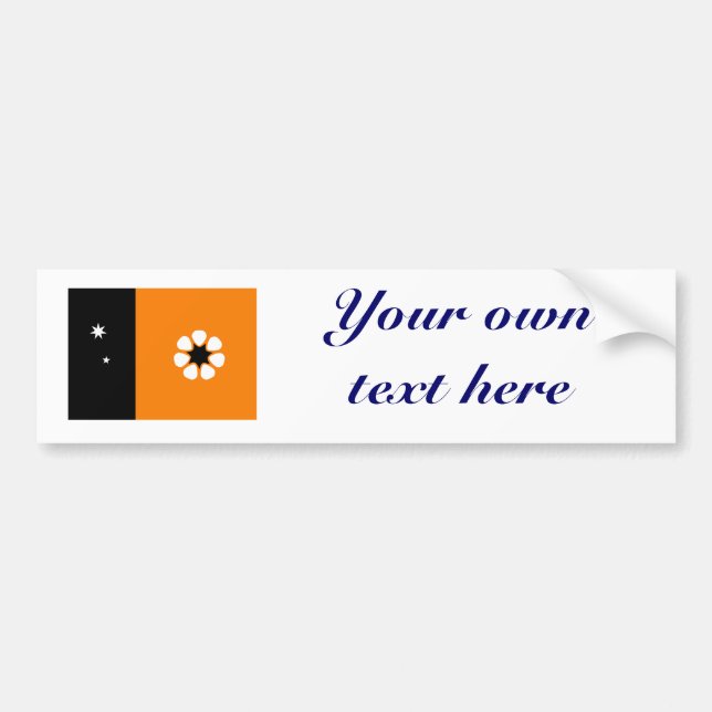 Northern Territory Flag Bumper Sticker (Front)