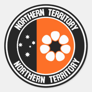 Northern Territory Round Emblem Classic Round Sticker
