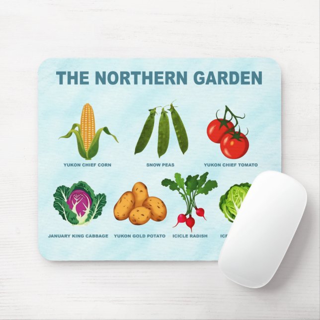 Northern Vegetable Garden Mouse Mat (With Mouse)