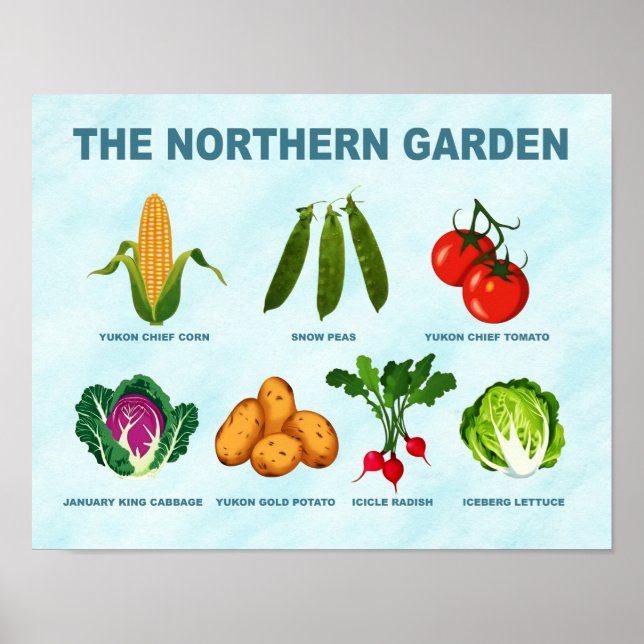 Northern Vegetable Garden Poster (Front)