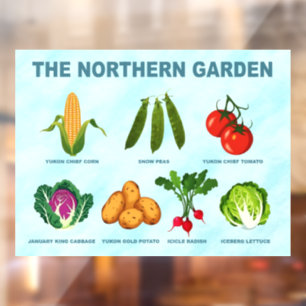 Northern Vegetable Garden Window Cling