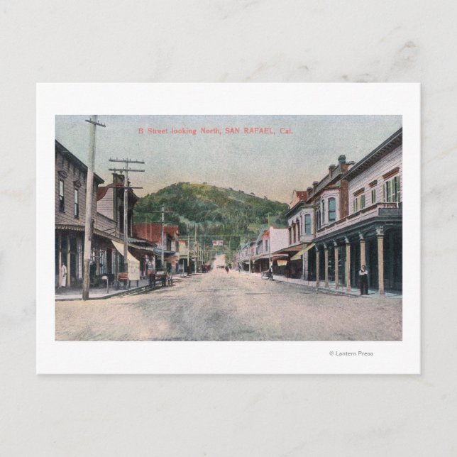 Northern View from B StreetSan Rafael, CA Postcard (Front)