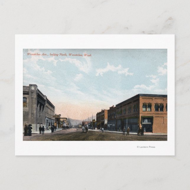Northern View from Wenatchee Avenue Postcard (Front)