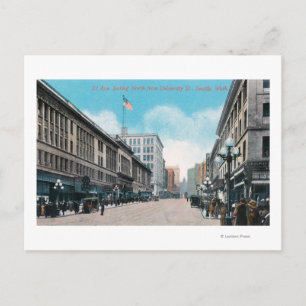 Northern View of 2nd Ave from University St Postcard