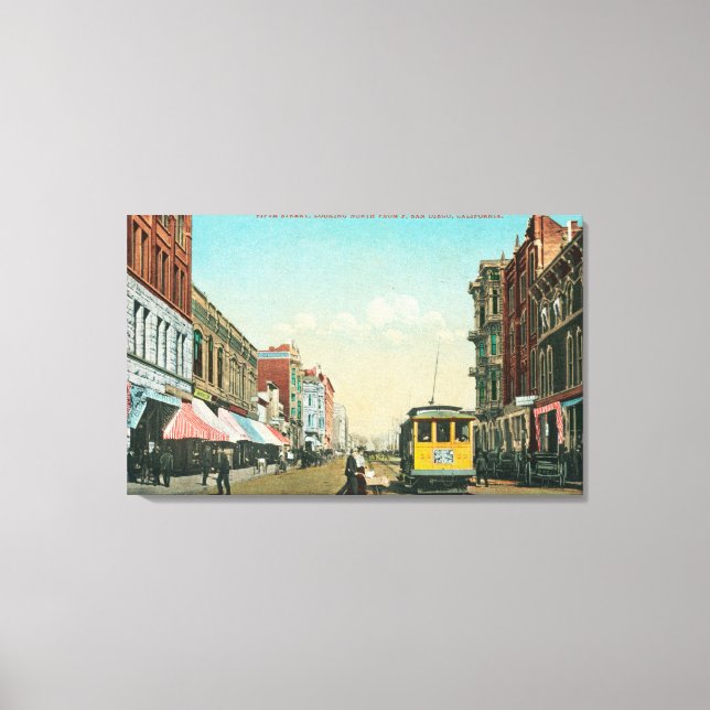 Northern View of 5th Street from F Street Canvas Print (Front)