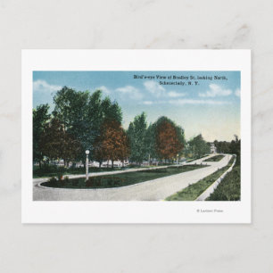Northern View of Bradley Street Postcard