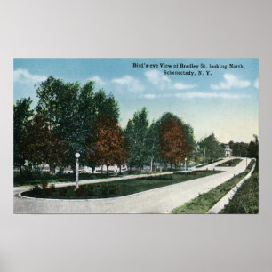 Northern View of Bradley Street Poster