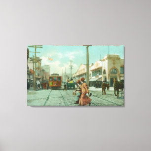 Northern View of Fillmore St from O'Farrell St Canvas Print