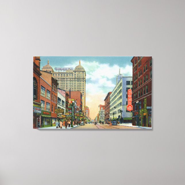 Northern View of Main Street Canvas Print (Front)