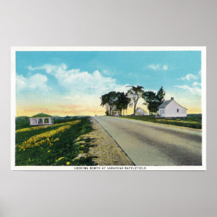 Northern View of Saratoga Battlefield Poster