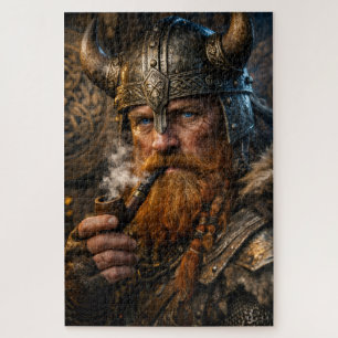 Northern Warrior in Winter Light Jigsaw Puzzle
