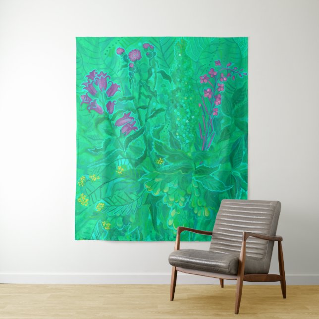 Northern Wildflowers Summer Flowers Floral Art  Tapestry (In Situ)