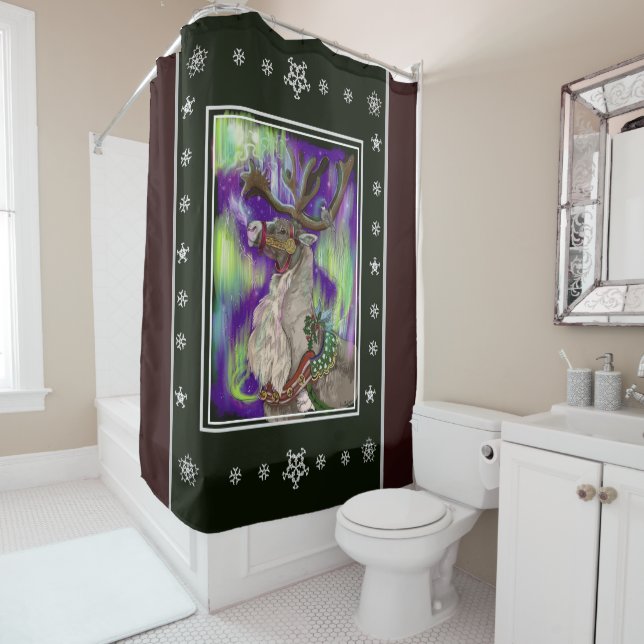 Northern Wonders  Shower Curtain (In Situ)