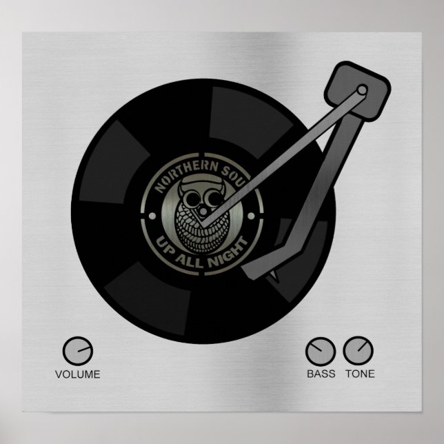 NorthernSoul vinyl on turntable Small print (Front)