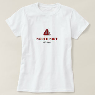 NORTHPORT, MICHIGAN - Ladies Baby Doll T-Shirt