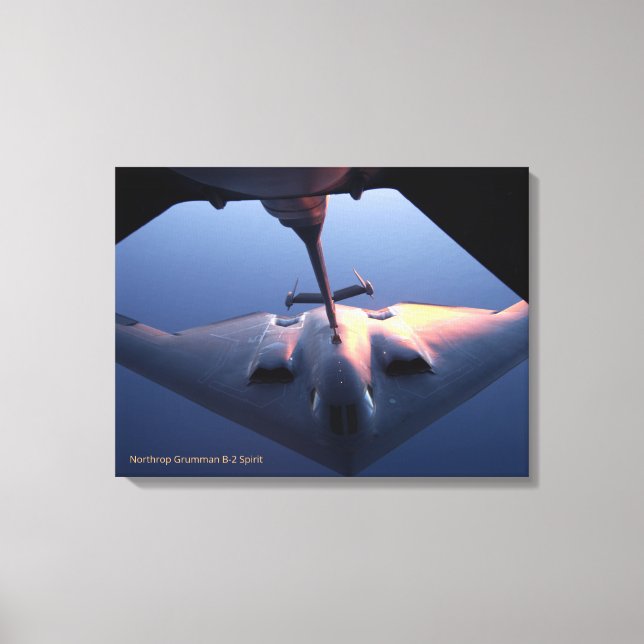 Northrop Grumman B-2 Spirit Stealth Aircraft Photo Canvas Print (Front)
