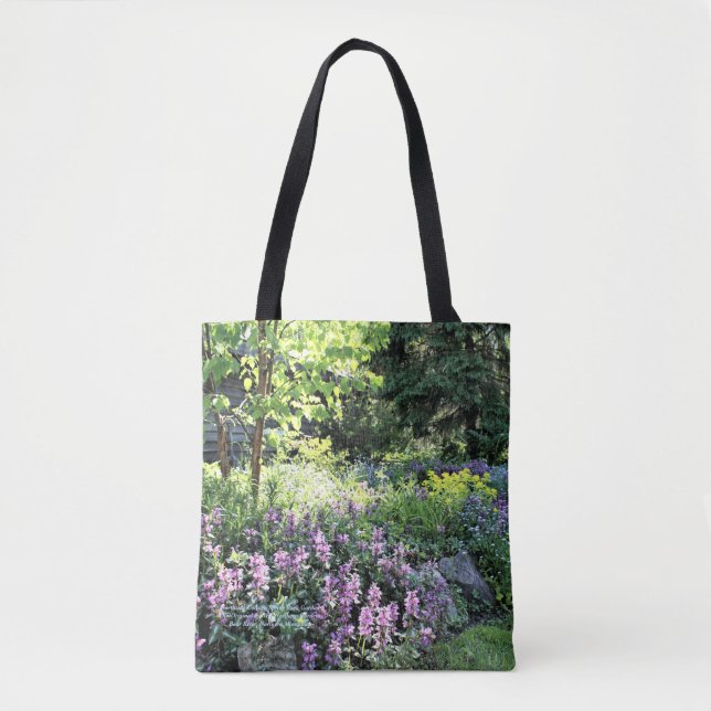 Northside Cottage Spring Rock Garden Tote Bag (Front)
