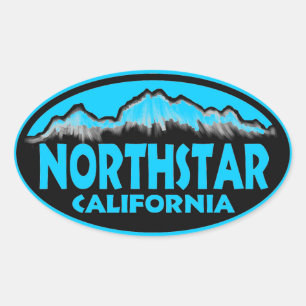 Northstar California blue oval stickers
