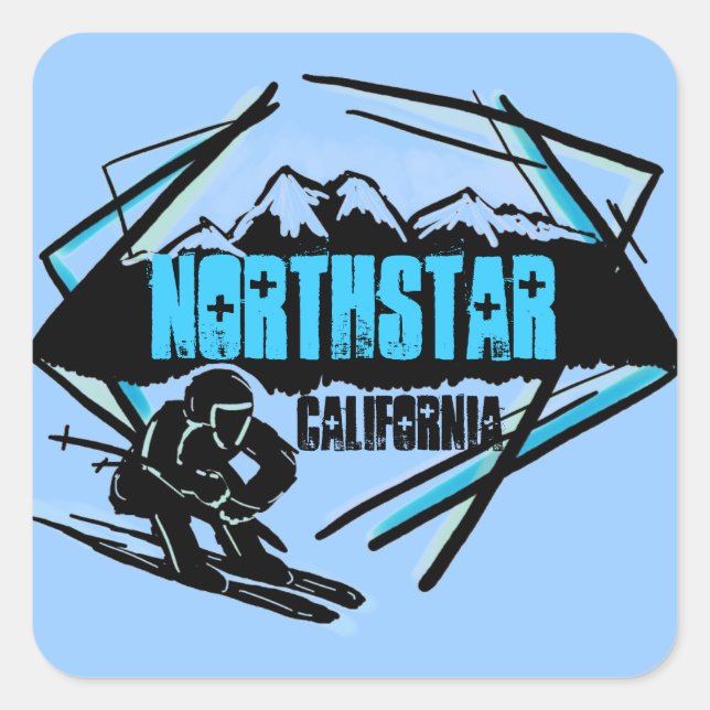 Northstar California blue ski logo stickers (Front)