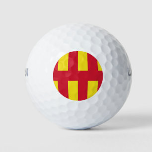 Northumberland county flag golf balls
