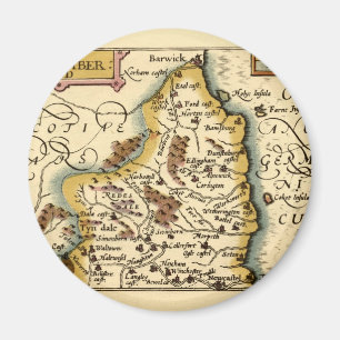 Northumberland County Map, England Magnet