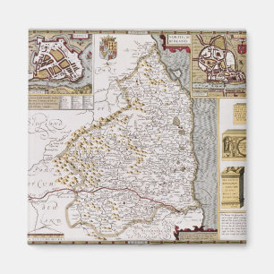 Northumberland, engraved by Jodocus Hondius Magnet