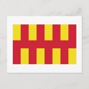 Northumberland Flag Postcard