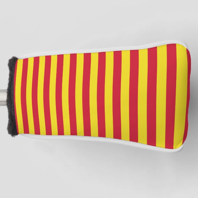 Northumberland flag stripes england symbol lines r golf head cover (Front)