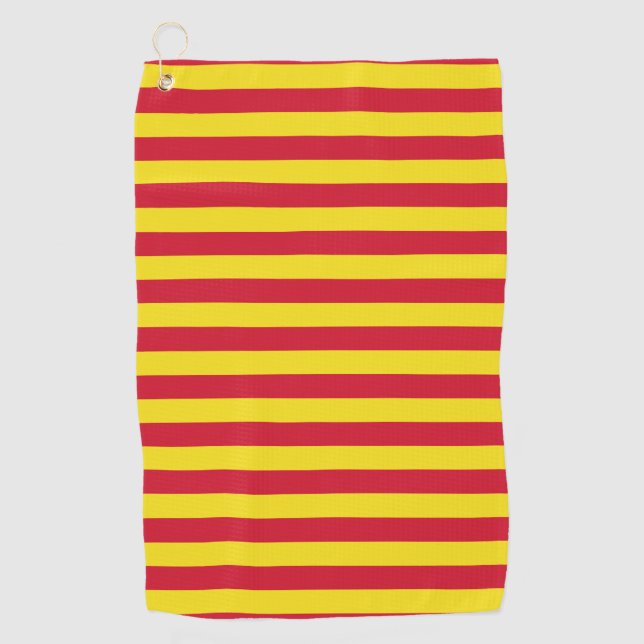 Northumberland flag stripes england symbol lines r golf towel (Front)