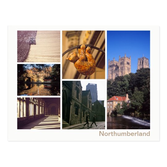 Northumberland multi-image postcard