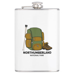 Northumberland National Park Backpack Hip Flask