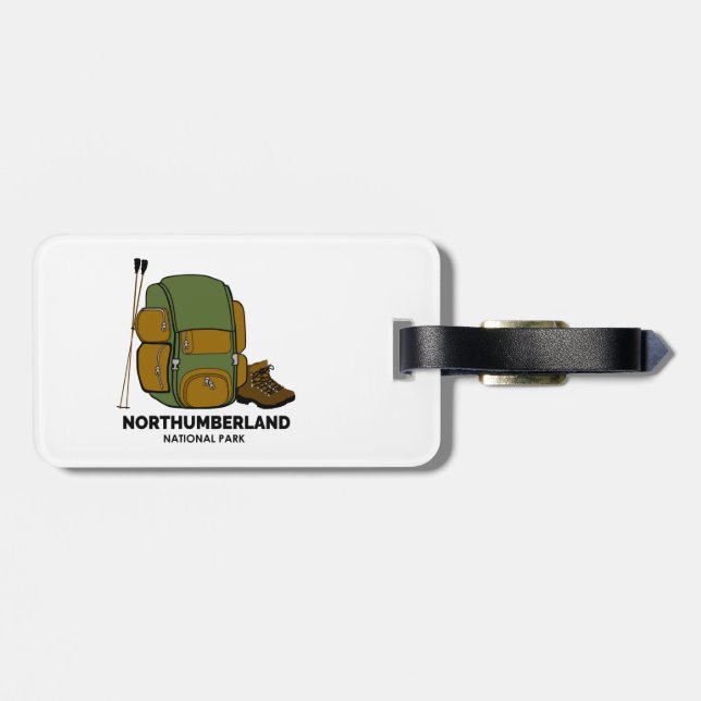 Northumberland National Park Backpack Luggage Tag (Back Horizontal)