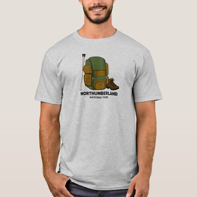 Northumberland National Park Backpack T-Shirt (Front)