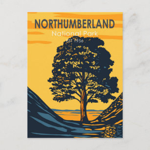 Northumberland National Park England Vintage Postcard
